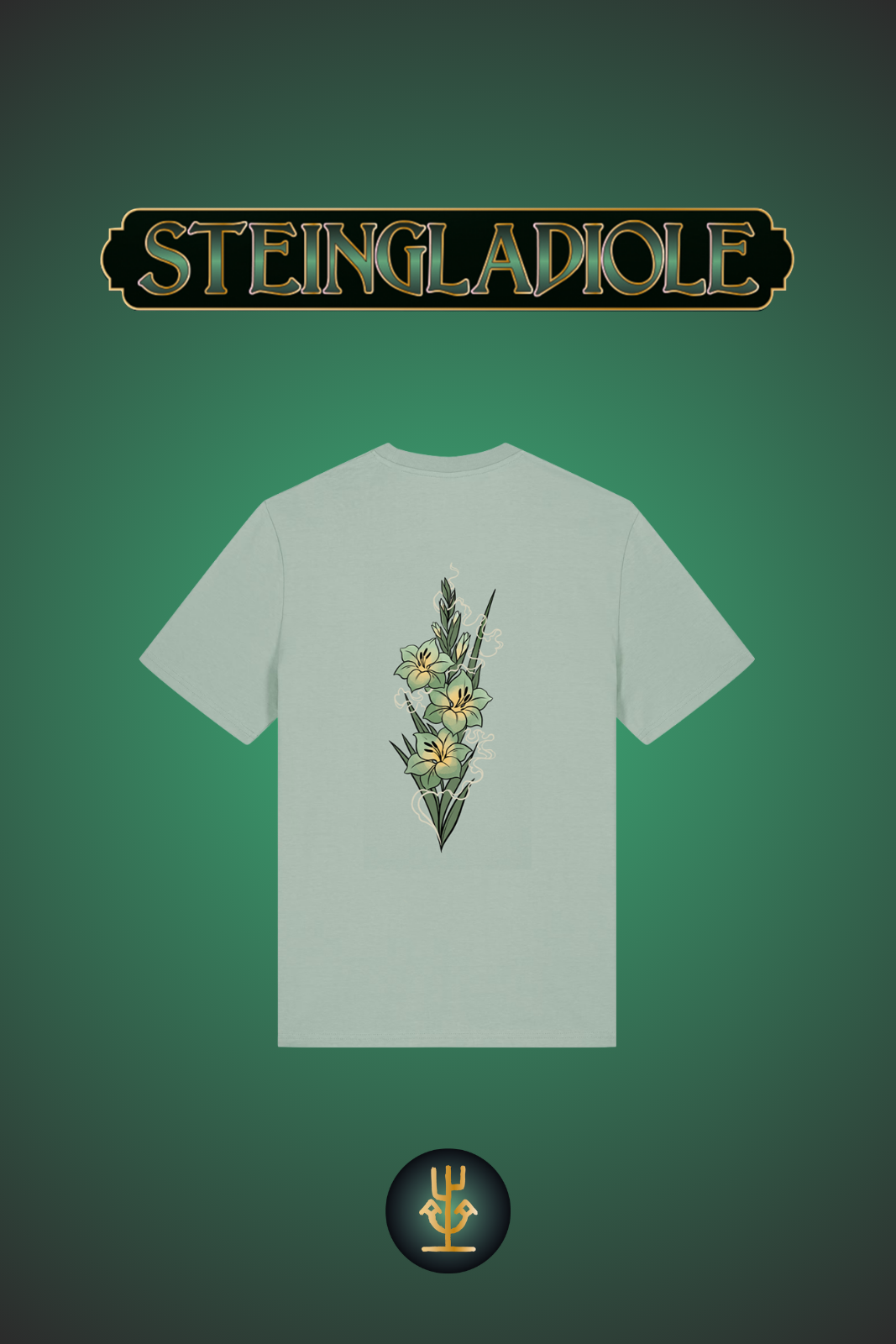 T-Shirt - Liza Grimm - Steingladiole (aloe)