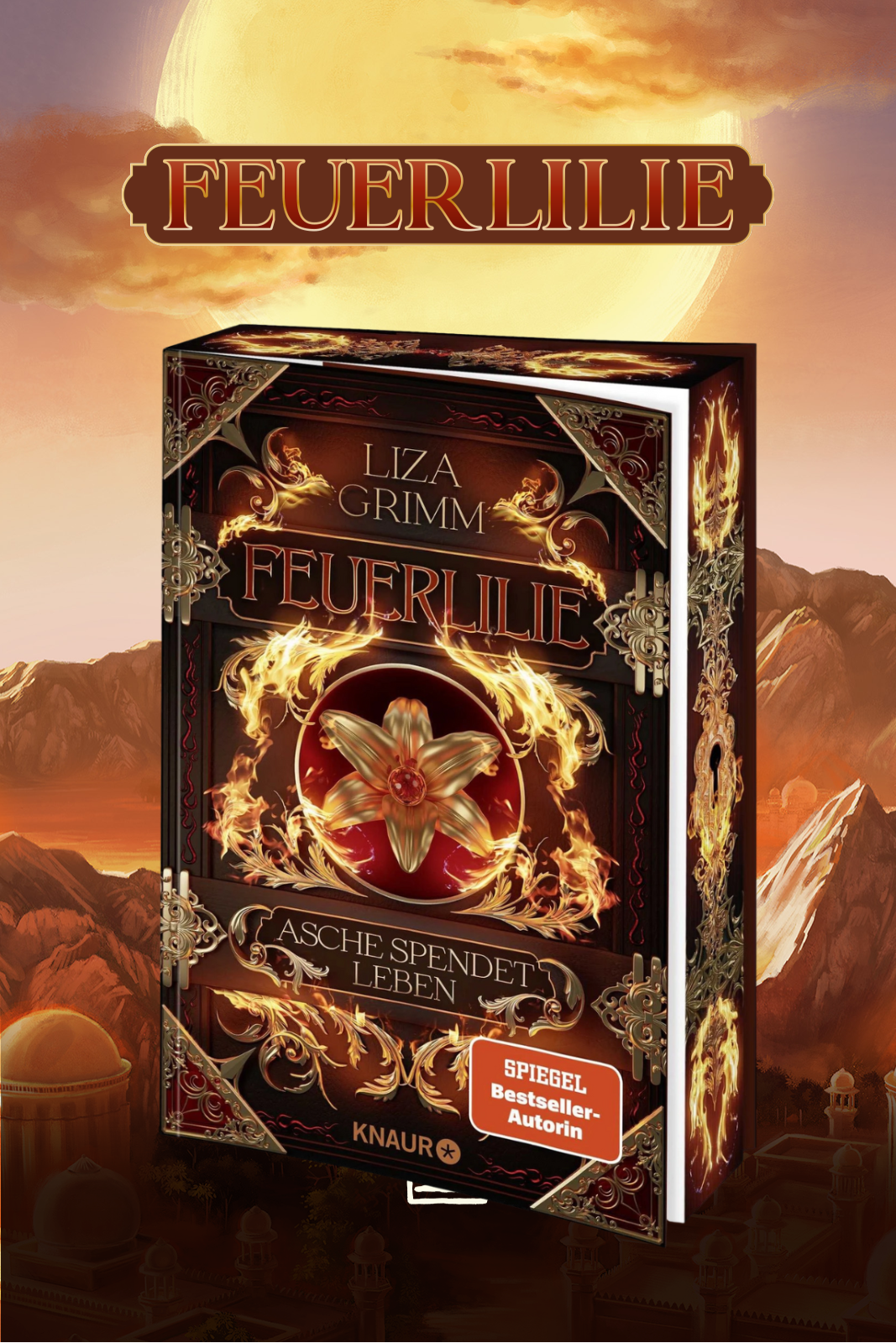 Buch - Liza Grimm - Feuerlilie Asche spendet Leben - Signierte Edition