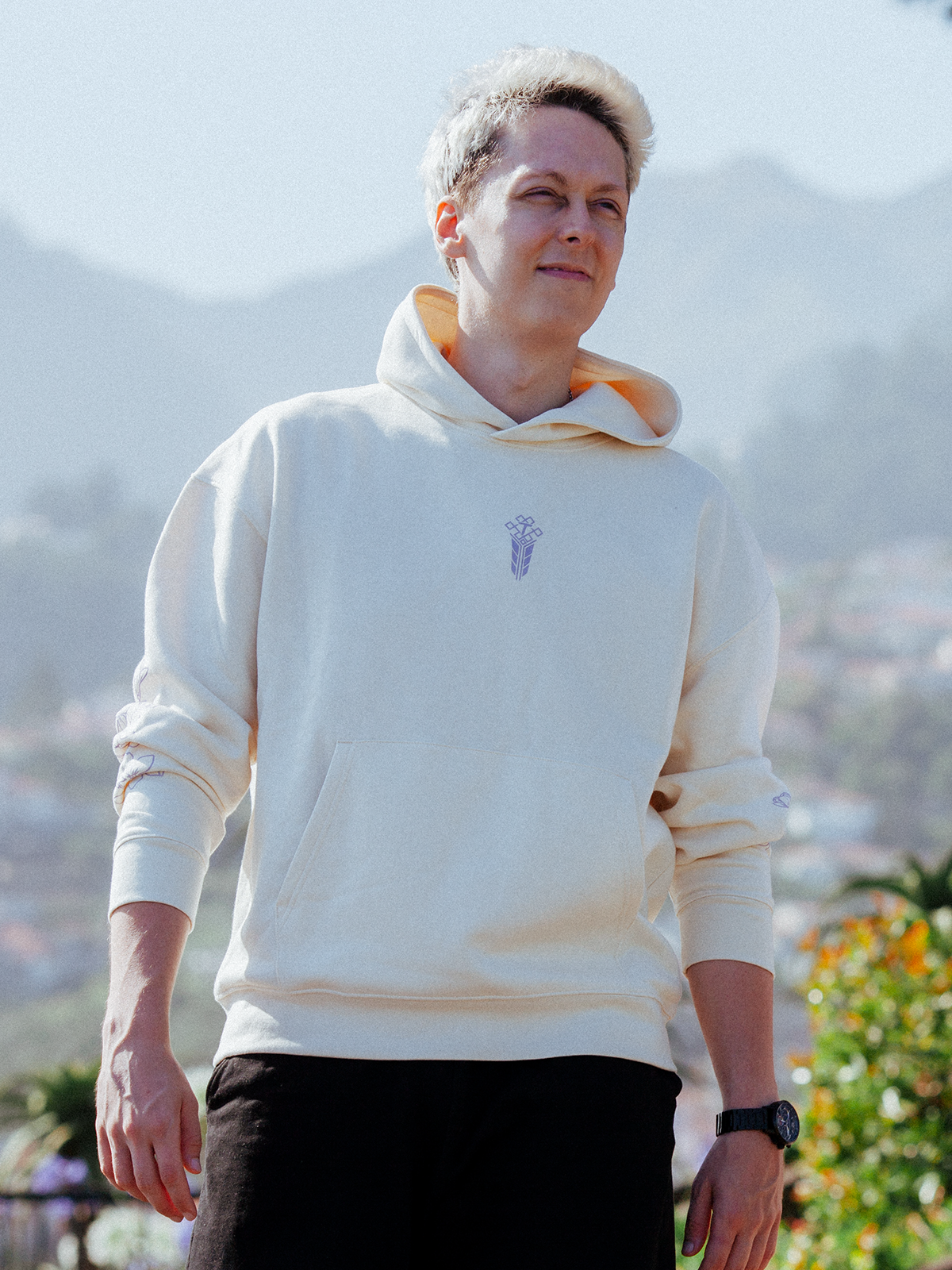 Hoodie - Tolkin - Blossom Sword Hoodie (Beige)
