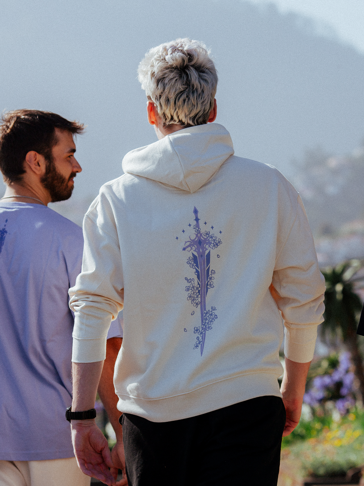 Hoodie - Tolkin - Blossom Sword Hoodie (Beige)