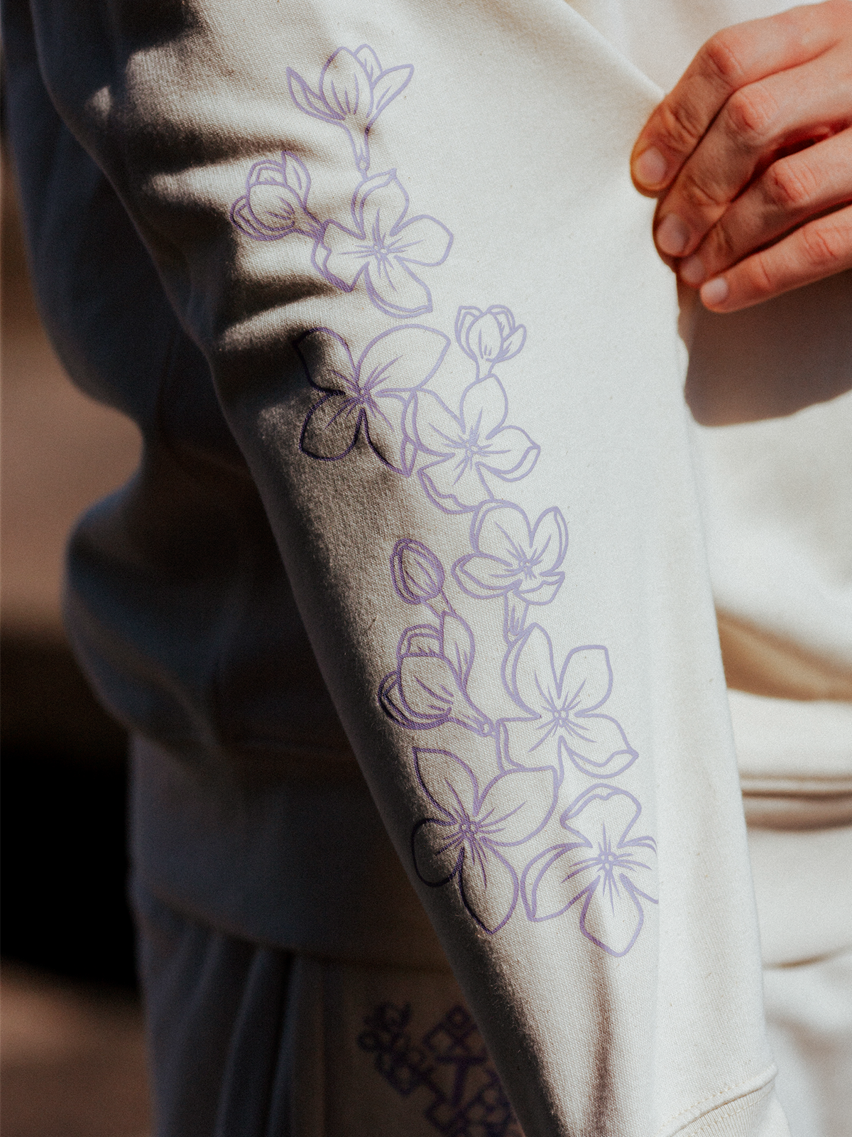 Hoodie - Tolkin - Blossom Sword Hoodie (Beige)