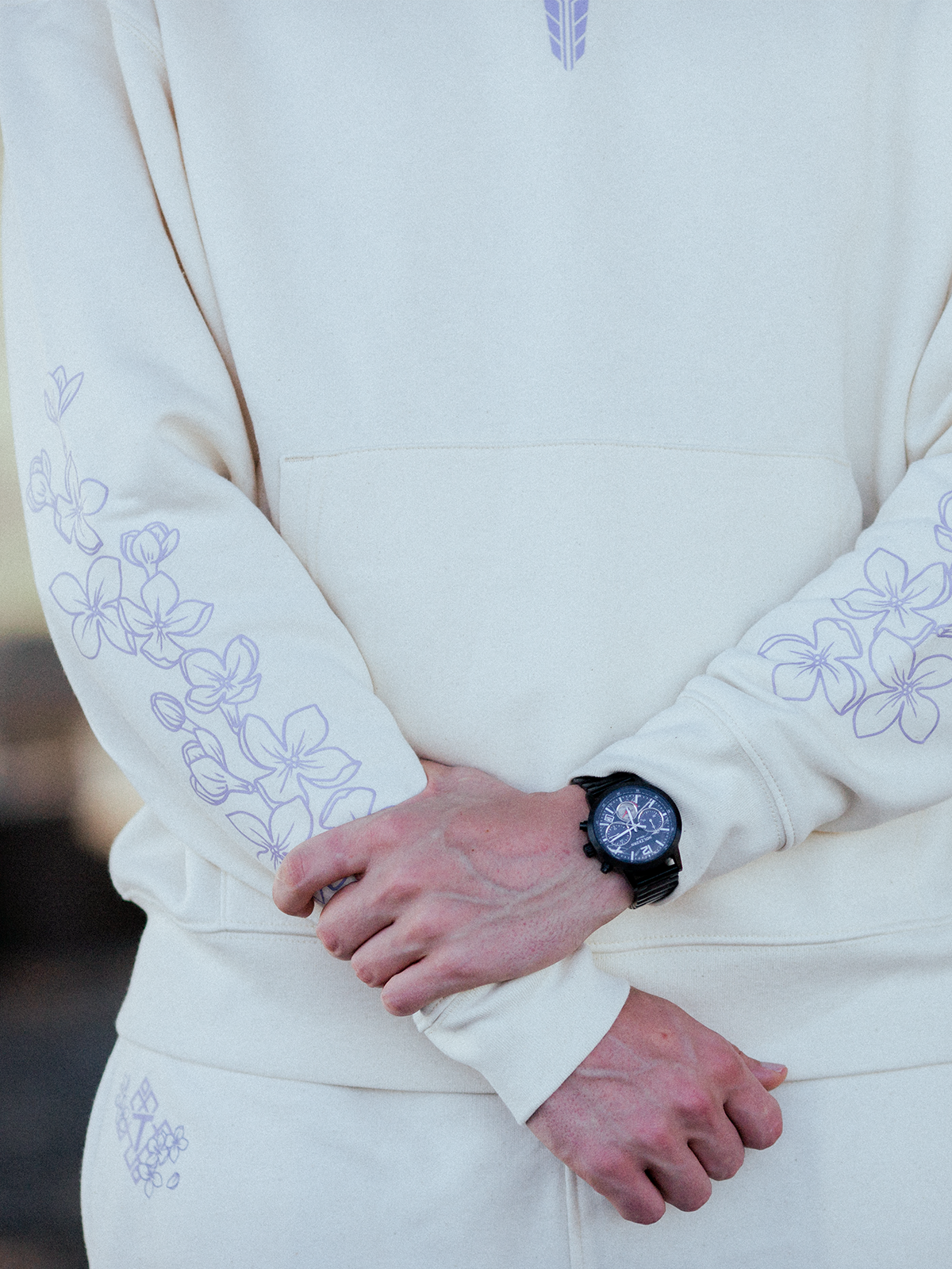 Hoodie - Tolkin - Blossom Sword Hoodie (Beige)