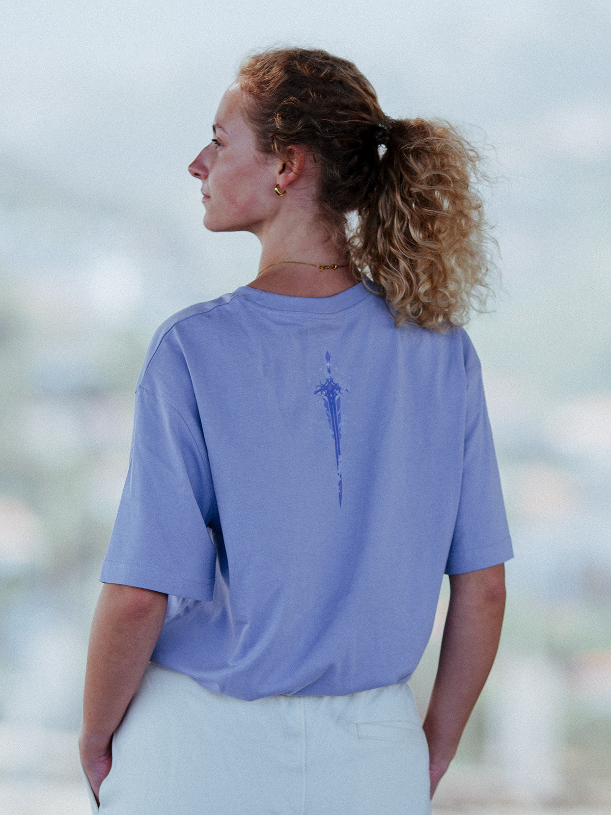T-Shirt - Tolkin - Blossom Sword Shirt (Lilac)